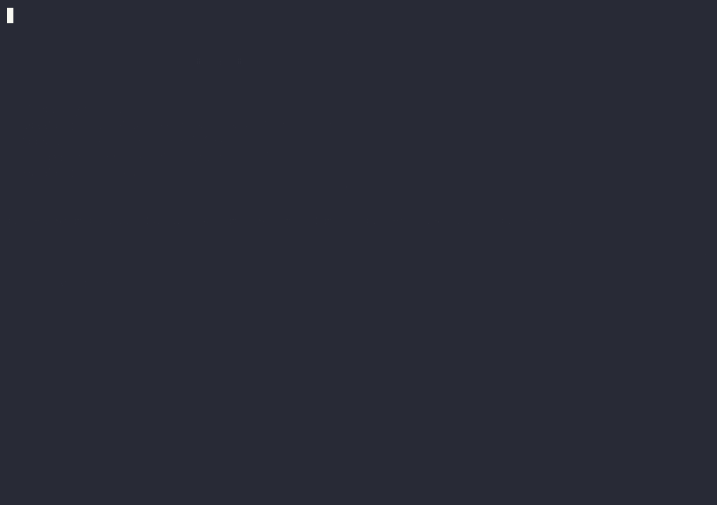 Demo of Postal running in the terminal